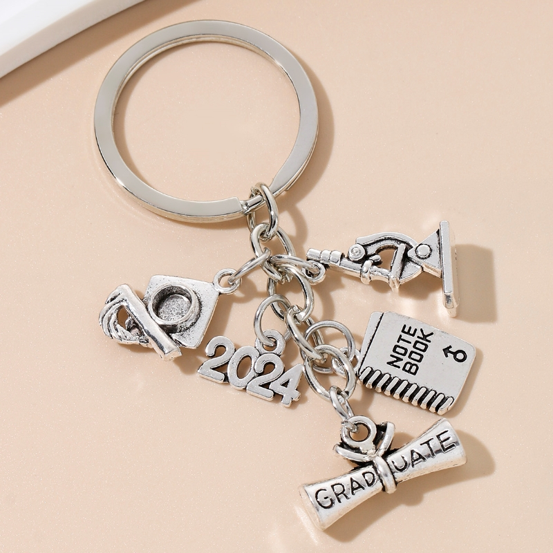 1PC 2024 Student Notebook Keychain Diplom Graduation Caps Keyholder ...