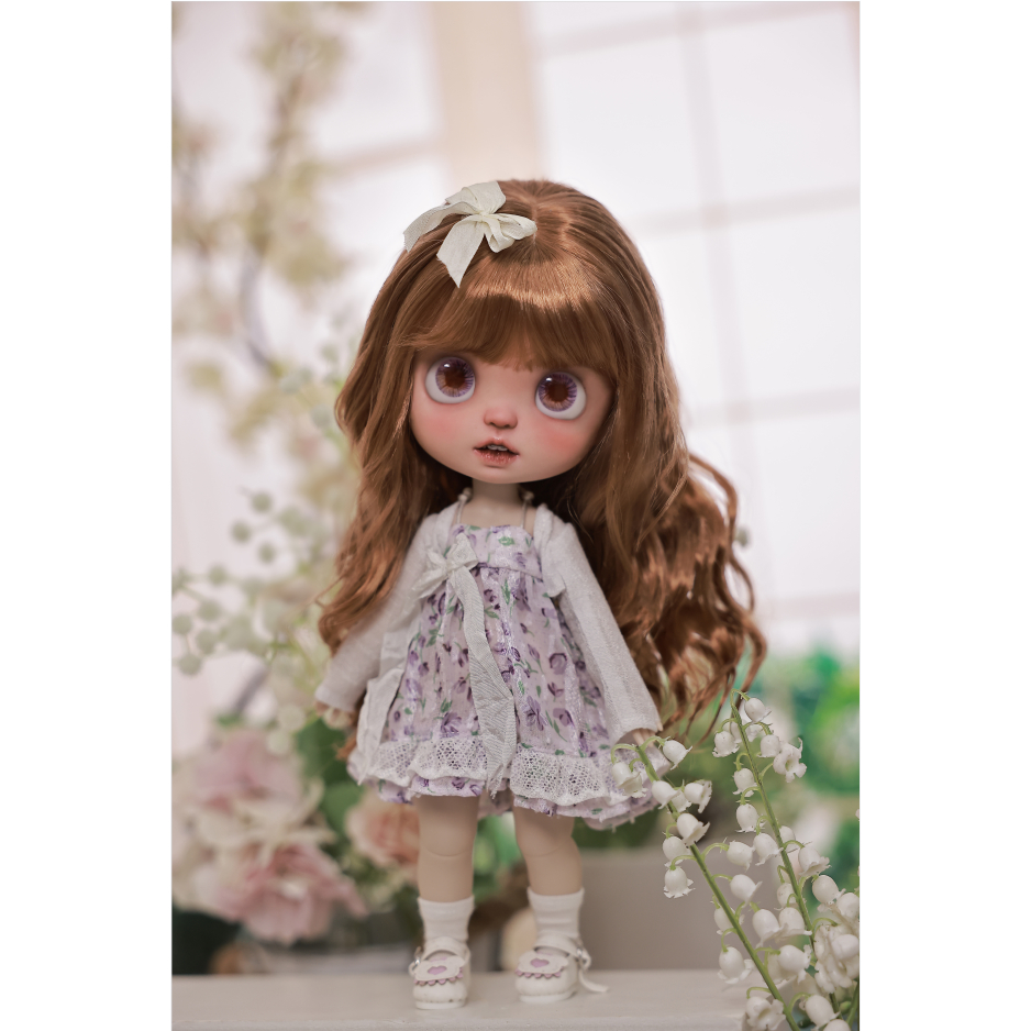 Lime BJD Doll 1/6 Full SetA Customized Blythe Qbebi Choir Big Head ...