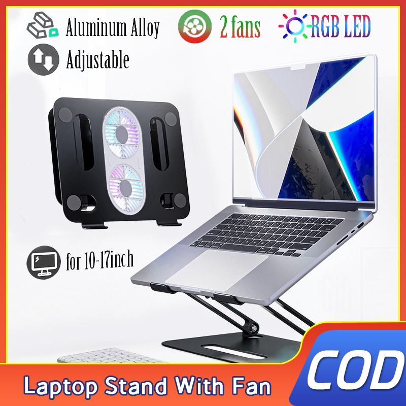 Laptop Stand With Fan Aluminum Adjustable Laptop Stand Laptop Cooler