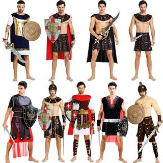 Ancient Greek Roman Gladiator Costume Medieval Roman Soldier Costume For  Adult Men Halloween Carnival Party Fancy Dress Cosplay
