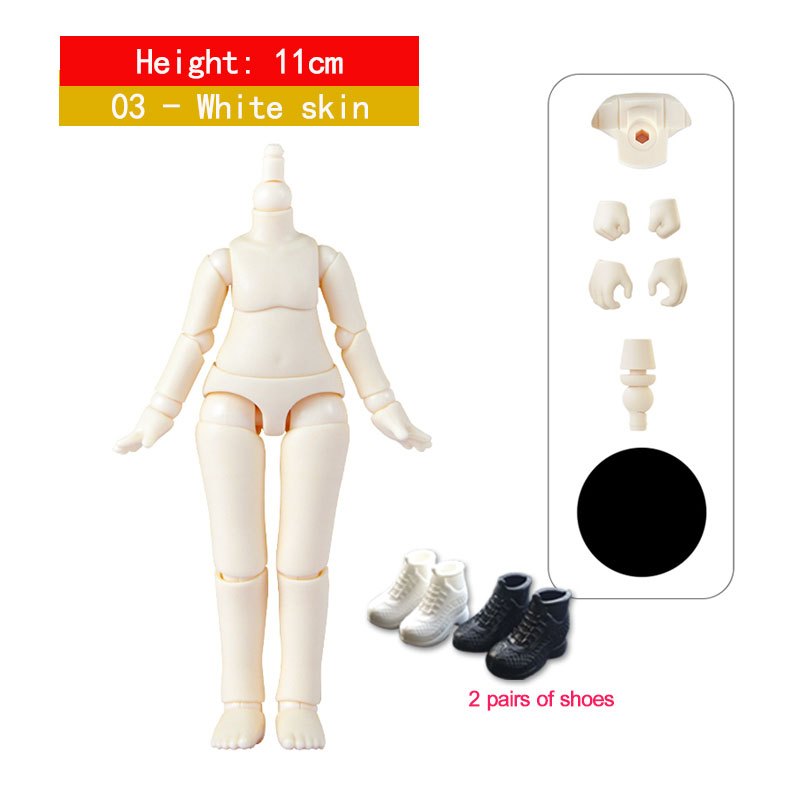 OB11 1/12 Doll Shoes - Black Miniature Shoes For BJD, DDF, Body9, YMY Dolls | Dollhouse Shoe Accessories