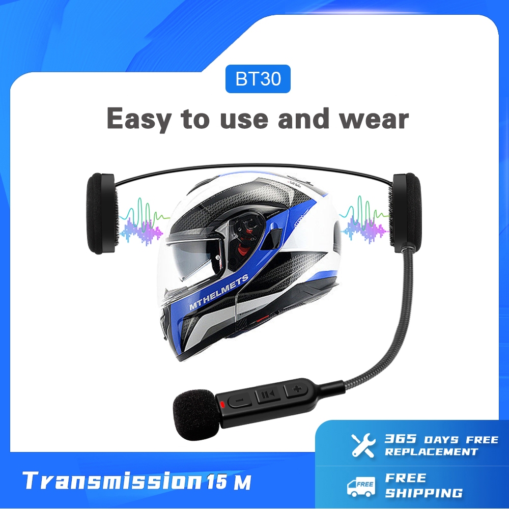 BT30 Motorcycle Bluetooth 5.3 Stereo Headset Moto Universal Helmet