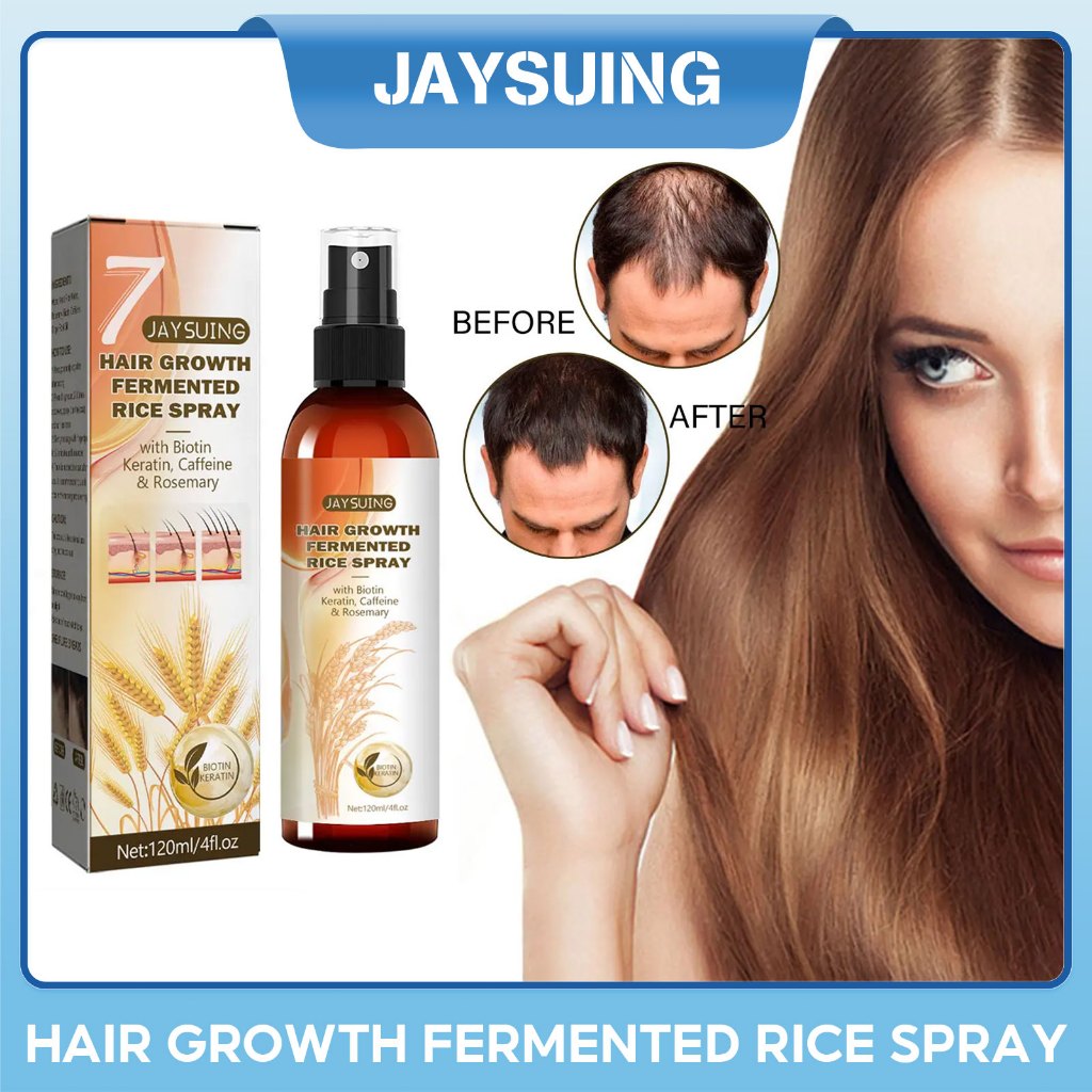 Jaysuing Fermented Rice Water Hair Spray 120ml Rice Hair Growth Mist 