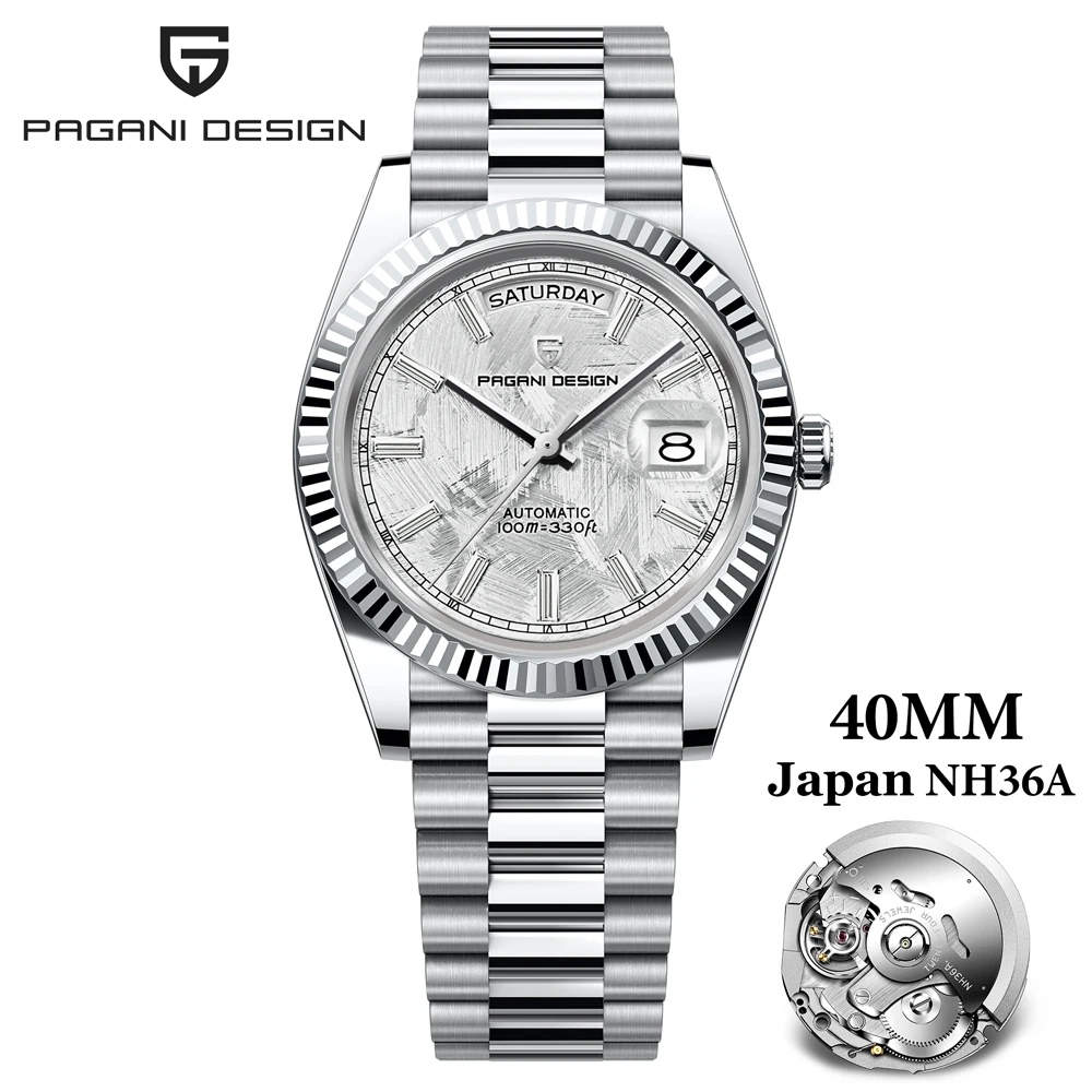 RollsTimi Pagani Design - Reloj mecánico para hombre, reloj de buceo de
