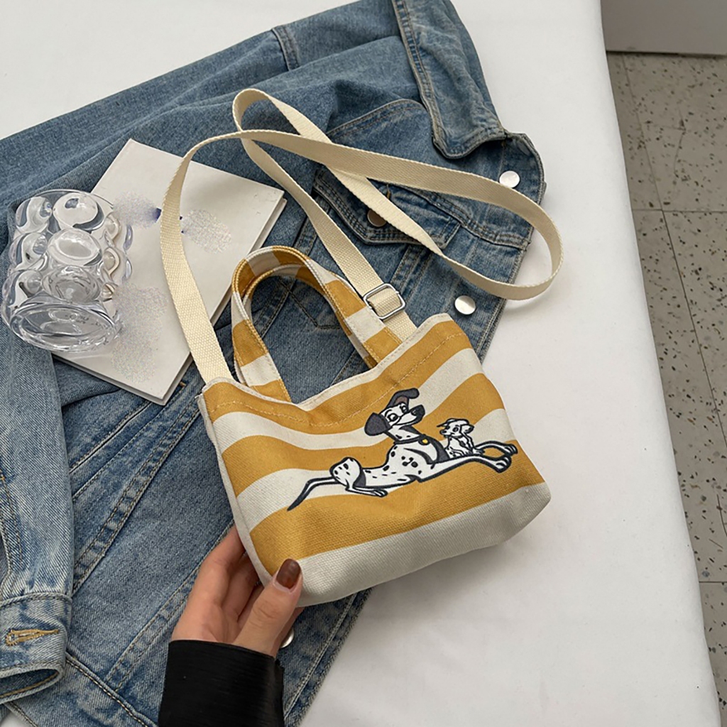 Gentleman shoulder bag letter zipper canvas crossbody bag casual small handbag magnet buckle small bag outdoor Shopee Philippines