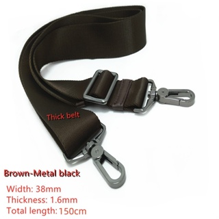 Nylon Shoulder Bag Strap Replacement Belt, Adjustable Length Metal