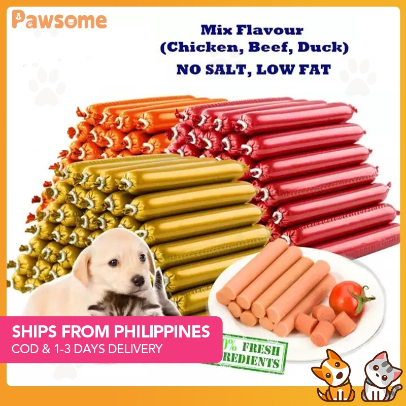 Pawsome Pet Snack Dog Treats Pet Sausage Cat Sausage Dog Food Treats Ham Dog Training Sausage Shopee Philippines