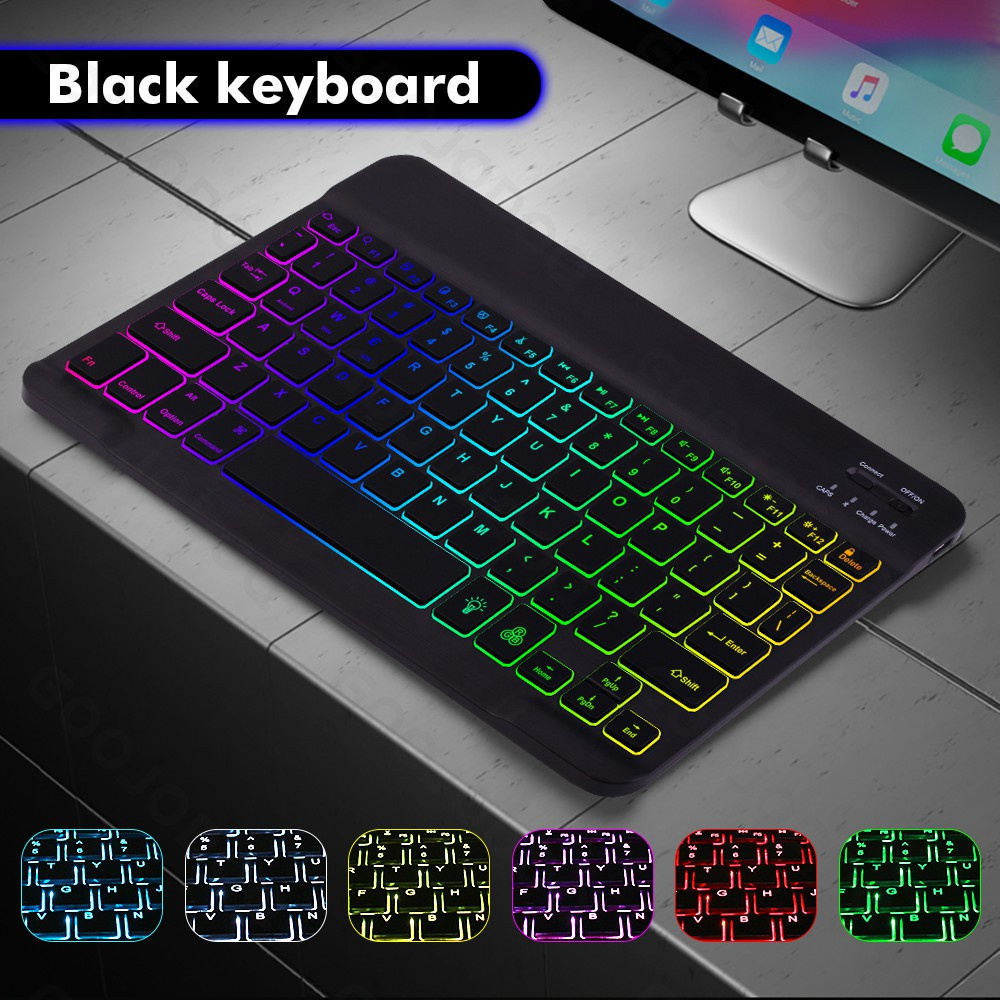 Keysky Bluetooth Keyboard 10 Inch USB Office Silent Click Laptop ...