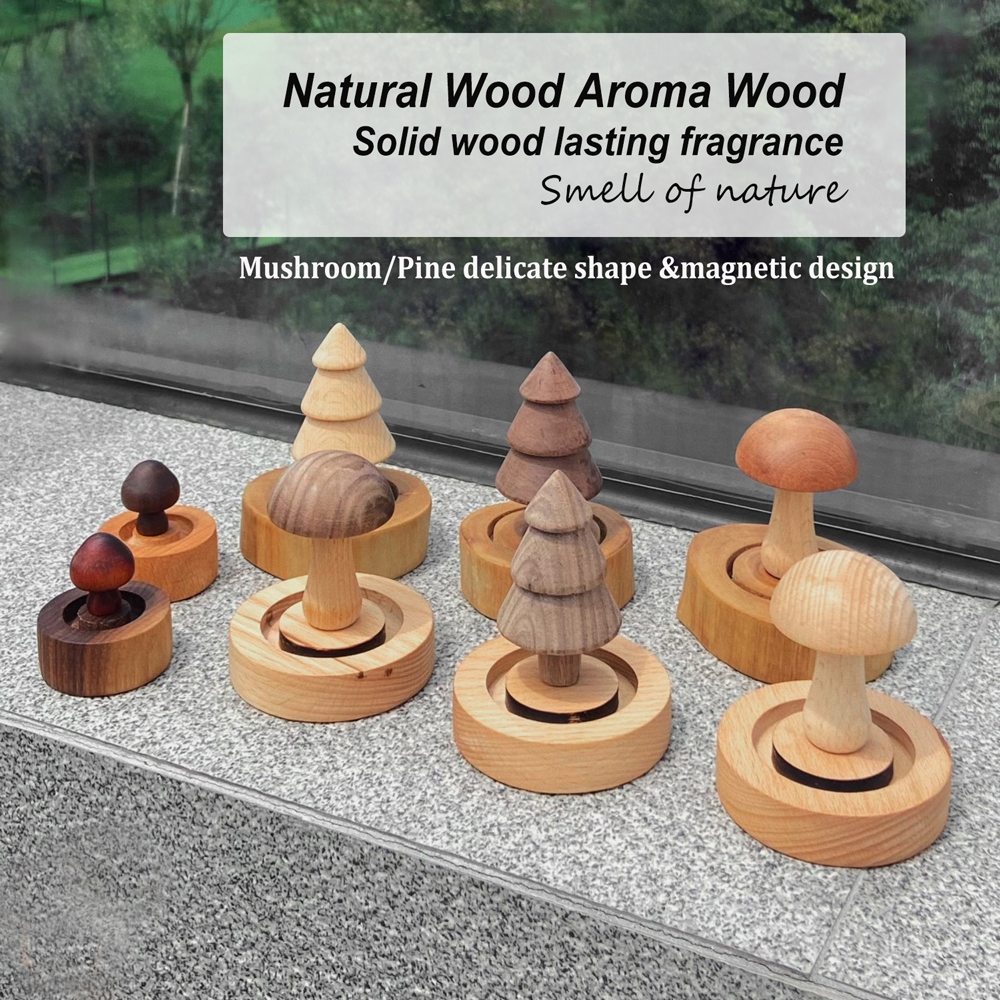 Aromatherapy Wood Essential Oil Diffuser Natrual Wood Car /Room ...