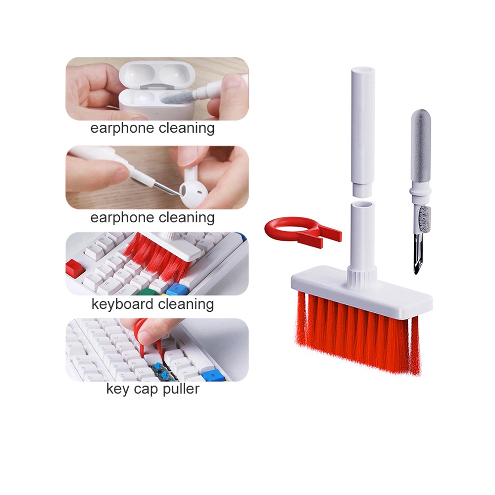 GOOJODOQ Keyboard Cleaning Brush Keycap Puller Computer Earphone Tools ...