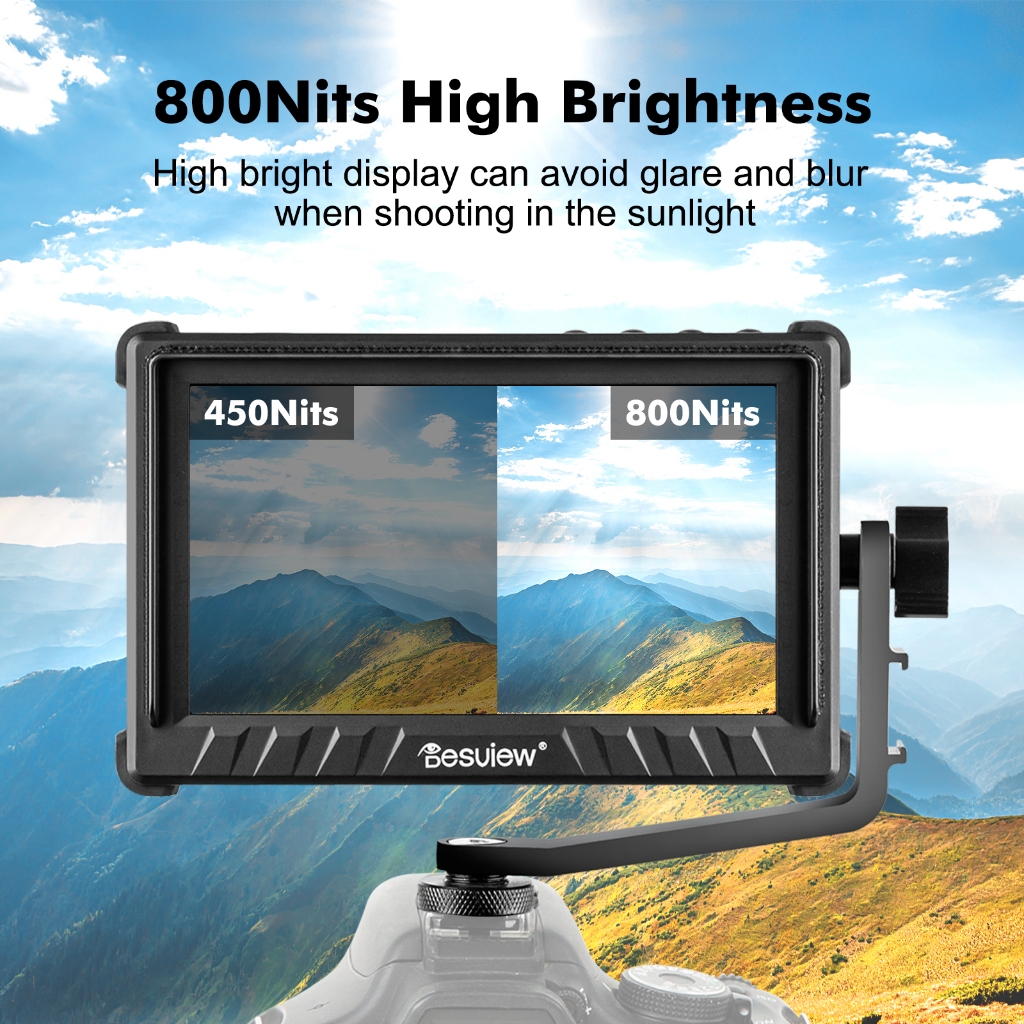 Desview Camera Monitor 800nits High Brightness 5.5 inch IPS 178° View ...