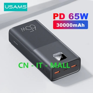 Baseus 65W Power Bank 30000mAh PD Quick Charge FCP SCP Powerbank Portable  External Charger For Smartphone Laptop Tablet
