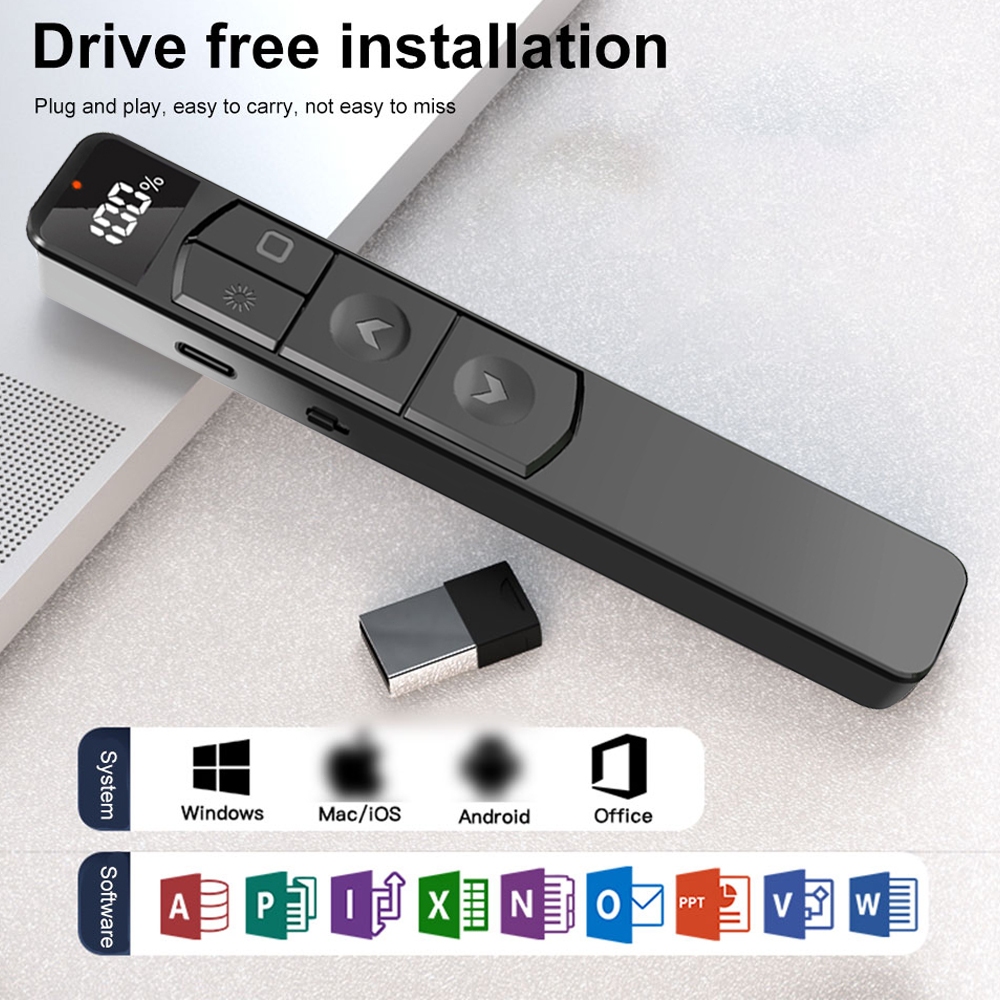 Wireless Presenter Pointer Power Point Presentation Remote PPT Clicker ...