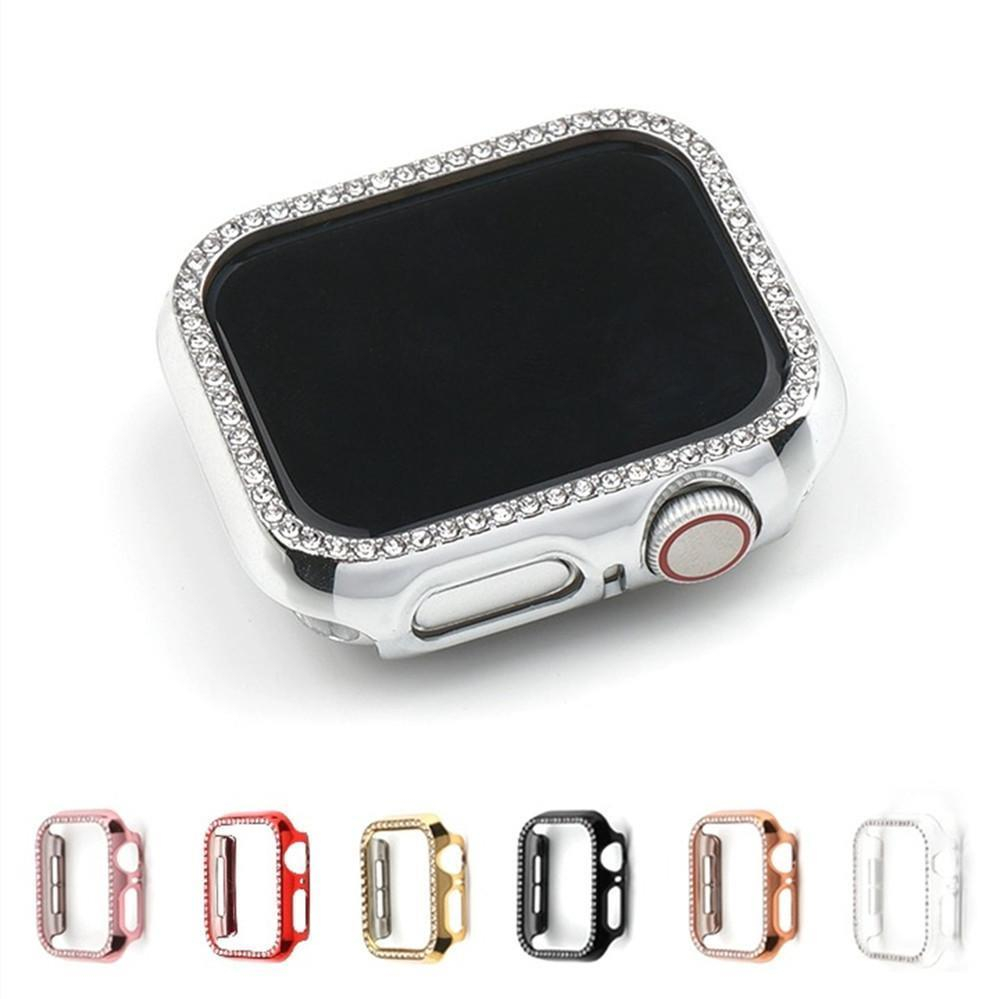 Diamond Watch Protective Case For Apple Watch S8/7/6/5/4/3 SE2 ULTRA  Electroplated shock-proof scratch-proof hard case for iWatch 49MM 45 44 42  41 40