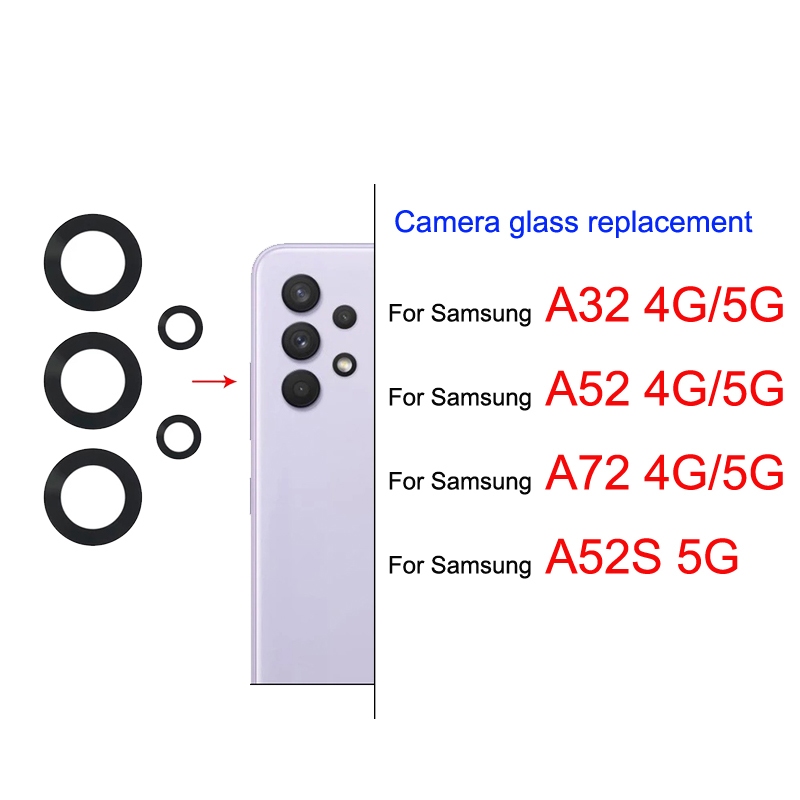 Back Camera Glass Lens For Samsung A32 A52 A72 A52S 4G 5G | Shopee ...