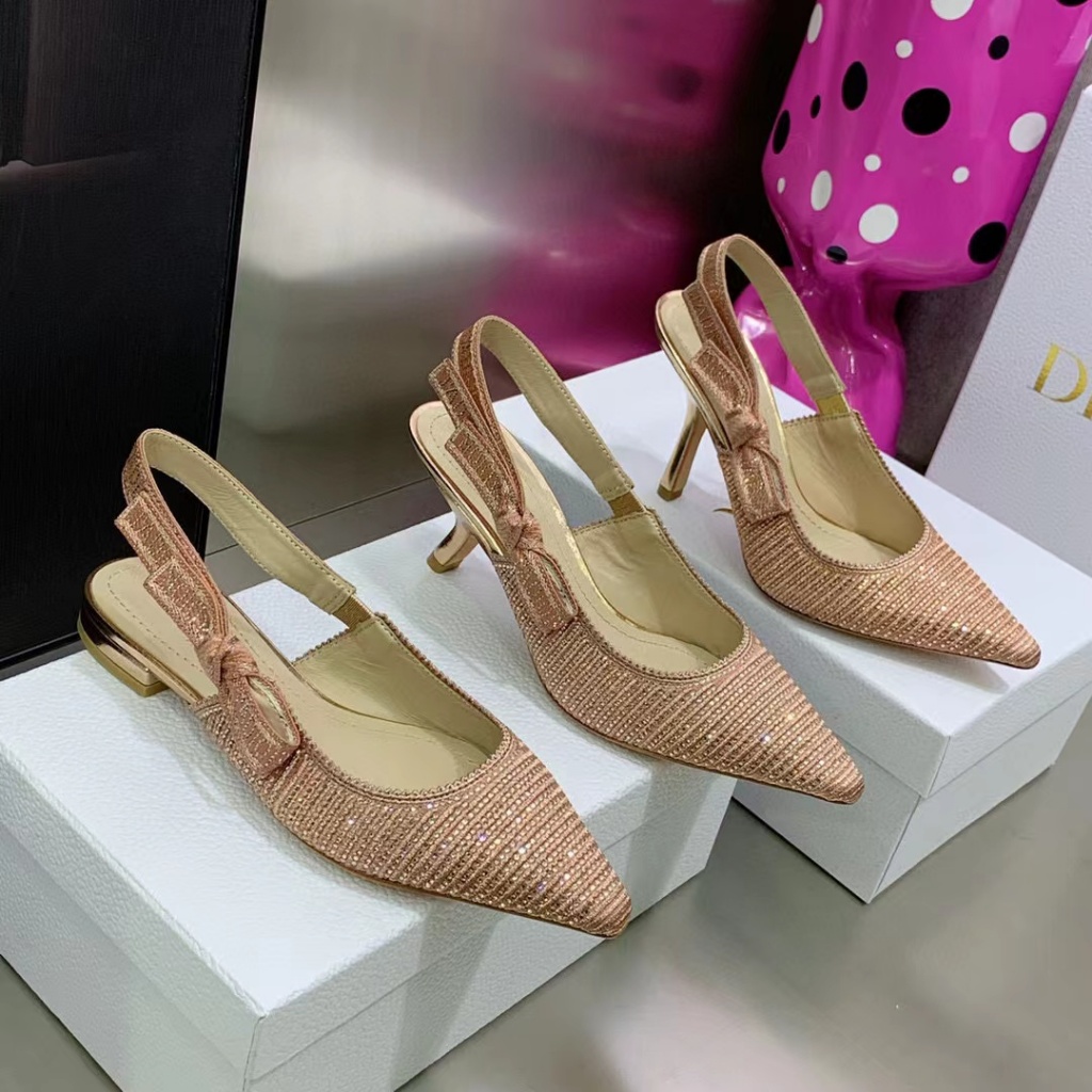 Ja di top quality Kitten heels with diamond heels