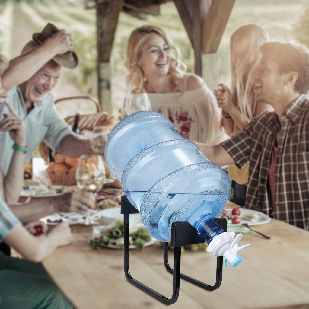 NEZA Water Bucket Holder with Spout Freestanding Water Jug Rack Office ...
