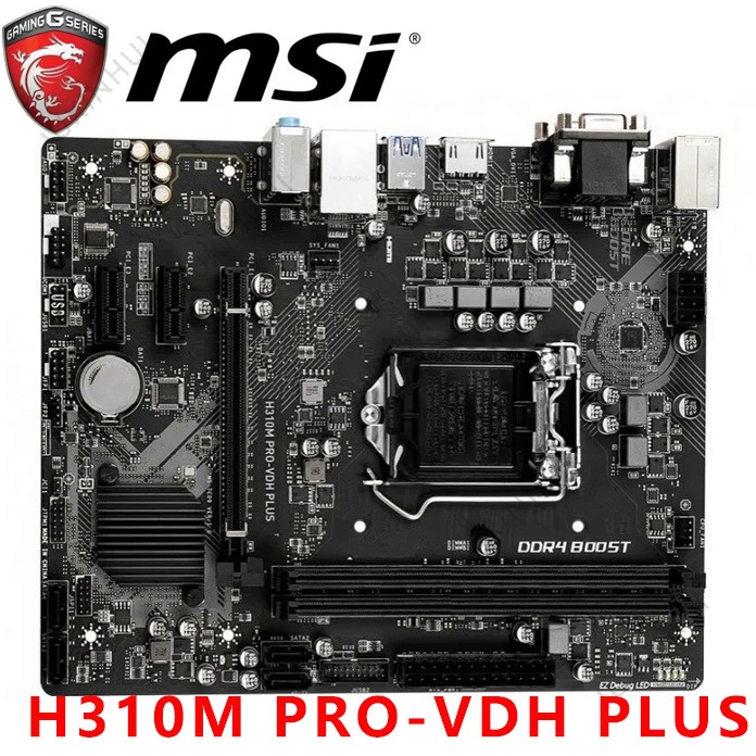 MSI H310M PRO VDH PLUS Motherboard 32GB LGA 1151 DDR4 VGA DVI HDMI Mainboard 100 Tested OK Fully Work Free Shipping Shopee Philippines