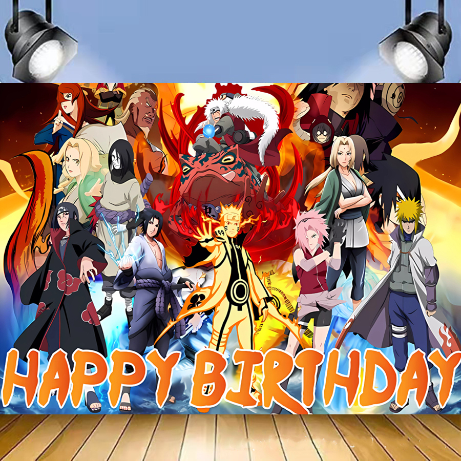 One Piece Birthday Banner Background Luffy Boy Party Decoration