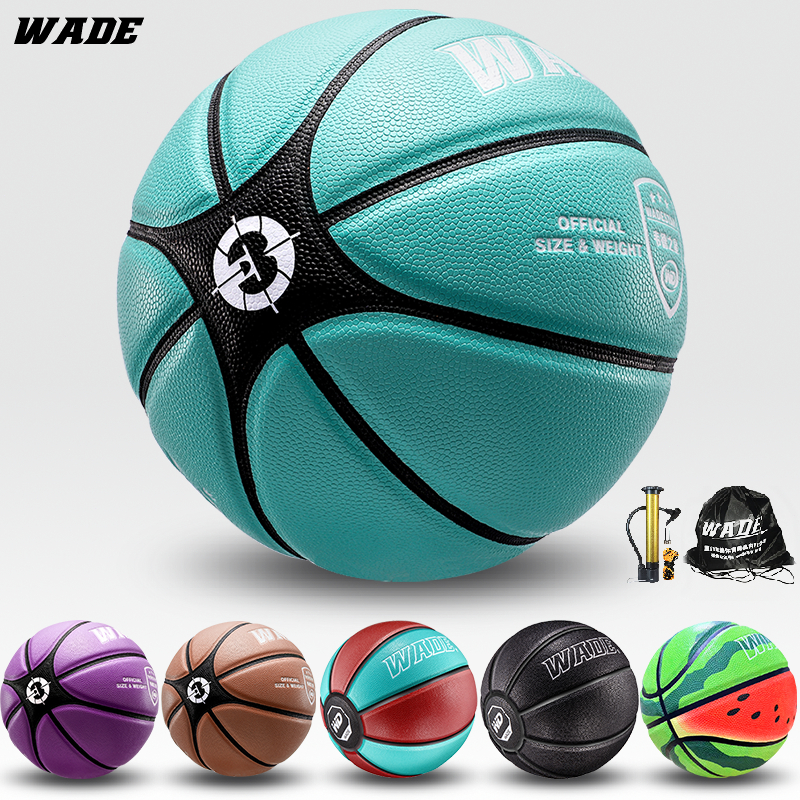 WADE Original PU leather basketball ball for Adults/kids for indoor