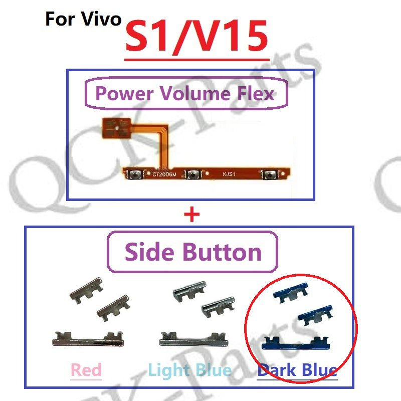 New Switch Key Power On Off and Volume up down Side Button Keys Flex