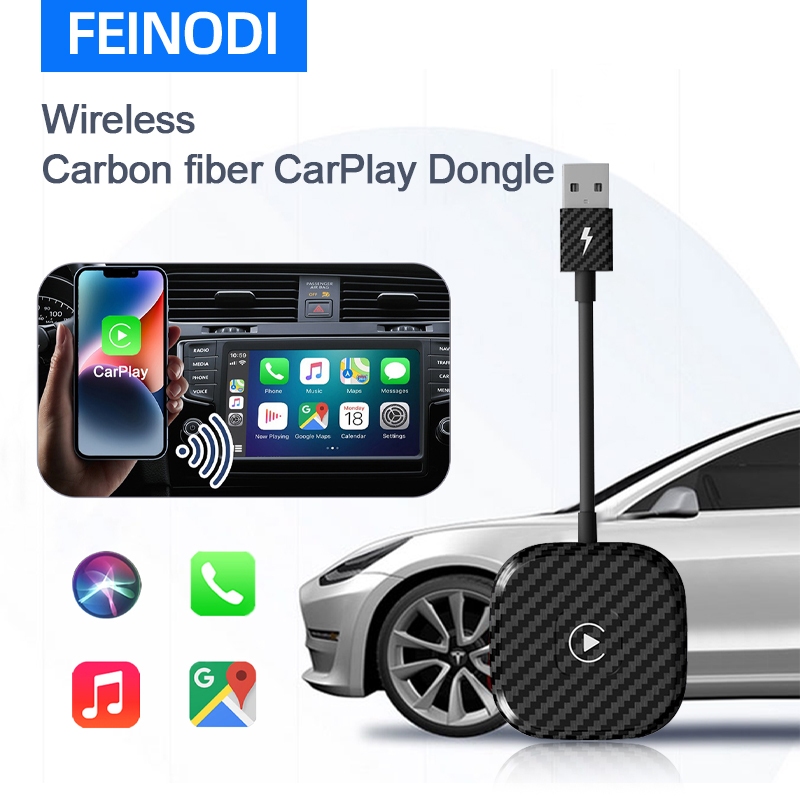 FEINODI Wireless CarPlay/Android Auto Adapter Convert Factory Wired to  Wireless for CarPlay Dongle Android Auto