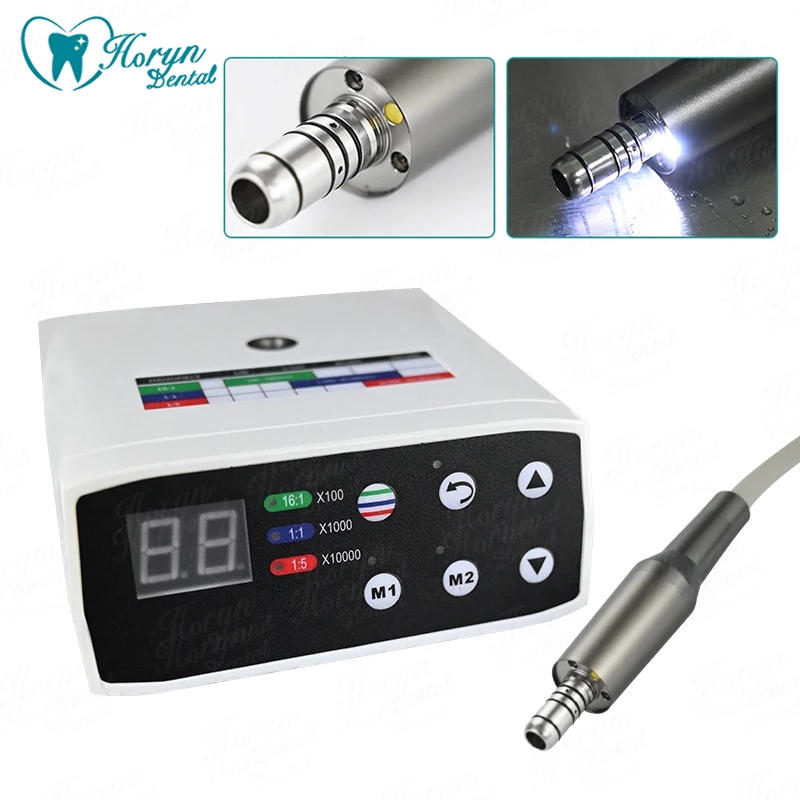 Dental Tool Brushless Micromotor Fiber Optic Low Speed Handpiece LED