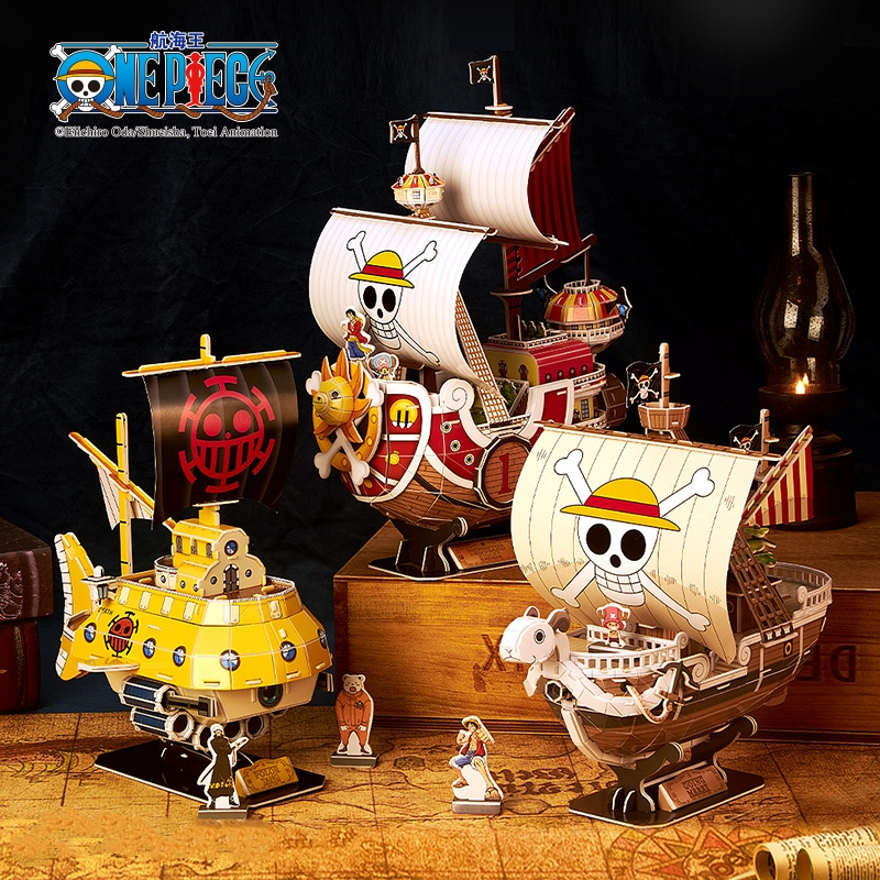 Anime One Piece Figure Thousand Sunny Going Merry Boat Pirate Ship