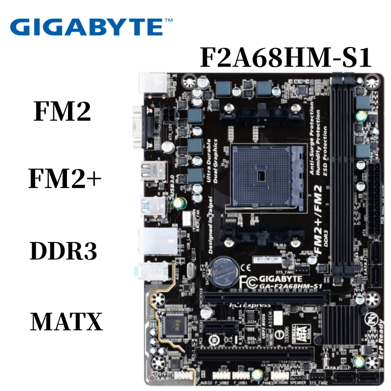 ASUS/GIGABYTE Used A68HMK F2A68HMS1 F2A68HMDS2 A68 Motherboard All