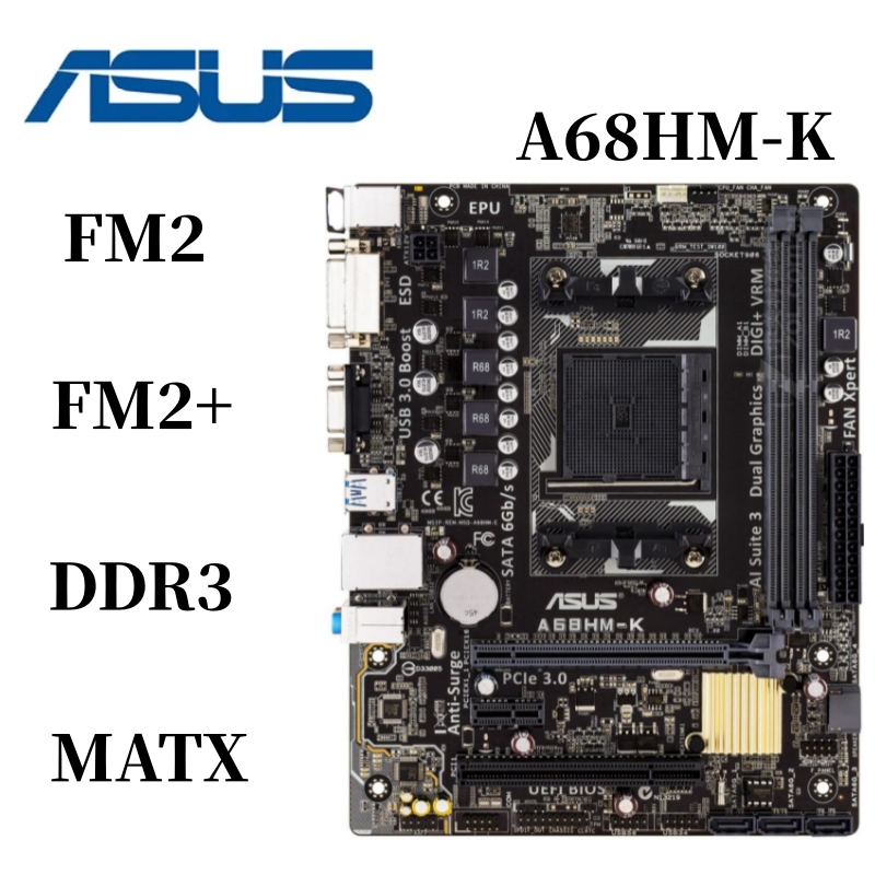 ASUS/GIGABYTE Used A68HMK F2A68HMS1 F2A68HMDS2 A68 Motherboard All
