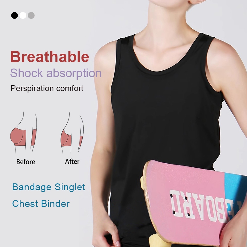 Bandage Breathable Vest Tank Casual Breast Binder Sando Binder Camiso