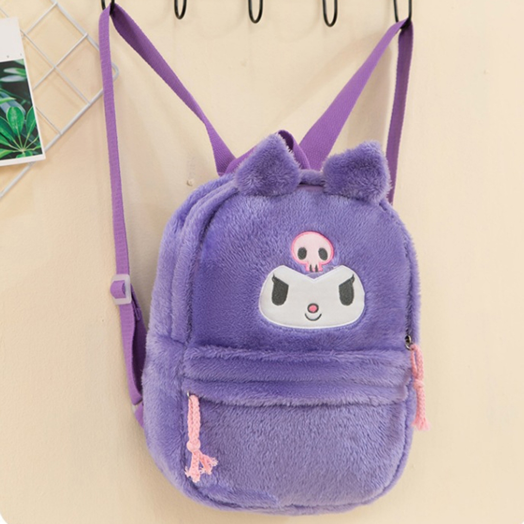 Sanrio Kawaii Plush Cinnamon Roll Backpack My Melody Bag Kuromi Plush