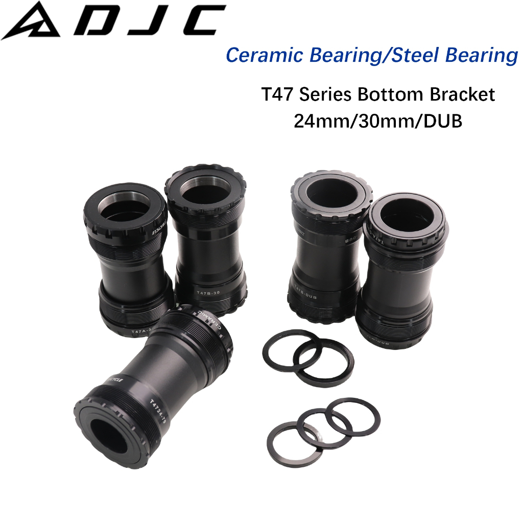 DJC Bike Bottom Bracket T47-Series Ceramic Bearing for MTB Road Bike Big  Thread 24mm 30mm DUB 77 79 BB