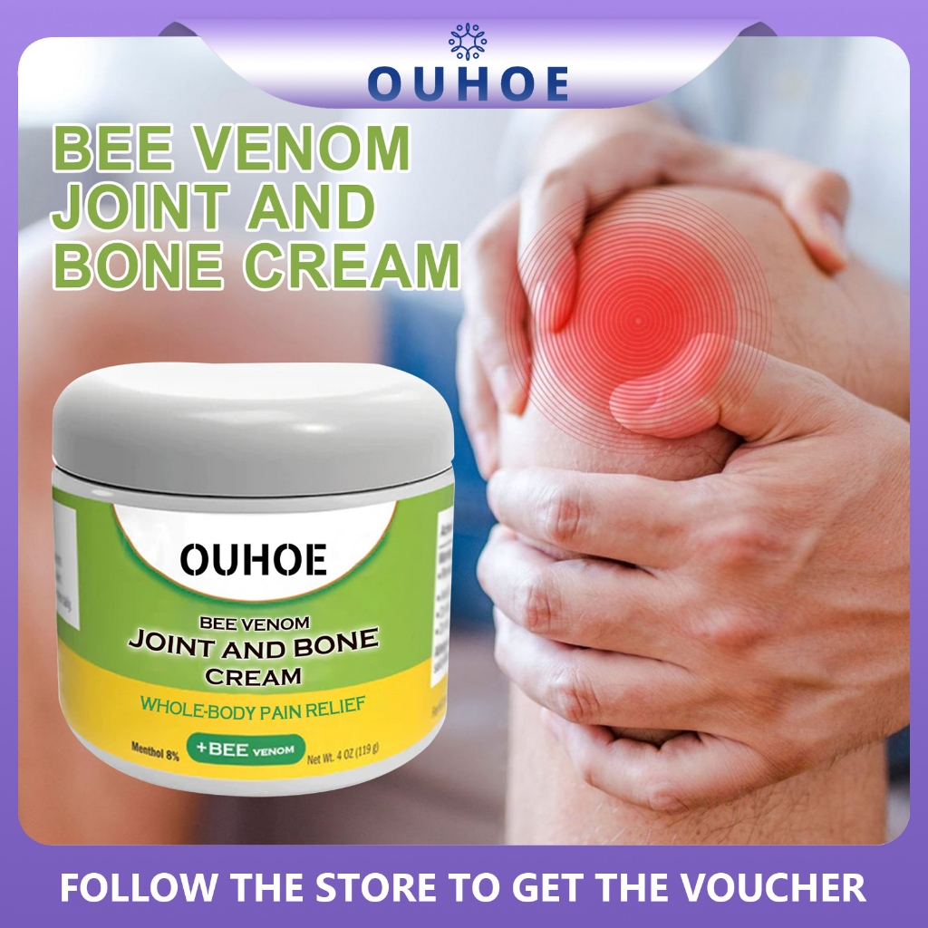 OUHOE Joint And Bone Cream 119g Bee Venom Gel Massage Relief Back ...