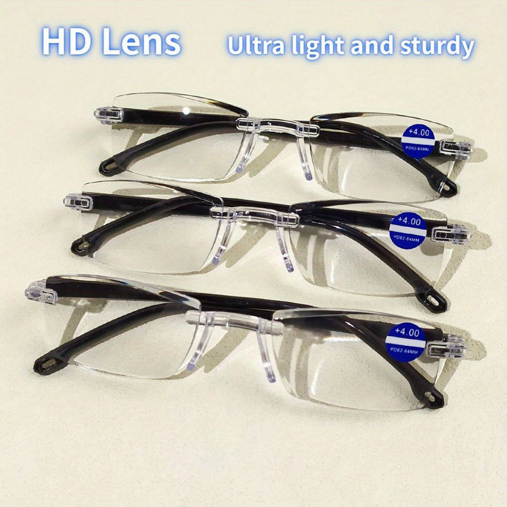 New 3 In 1 Progressive Multifocal Reading Glasses Women Smart Zoom Elderly Eyewear Men Protable Presbyopic Glasses I2691999933 - Foto 5