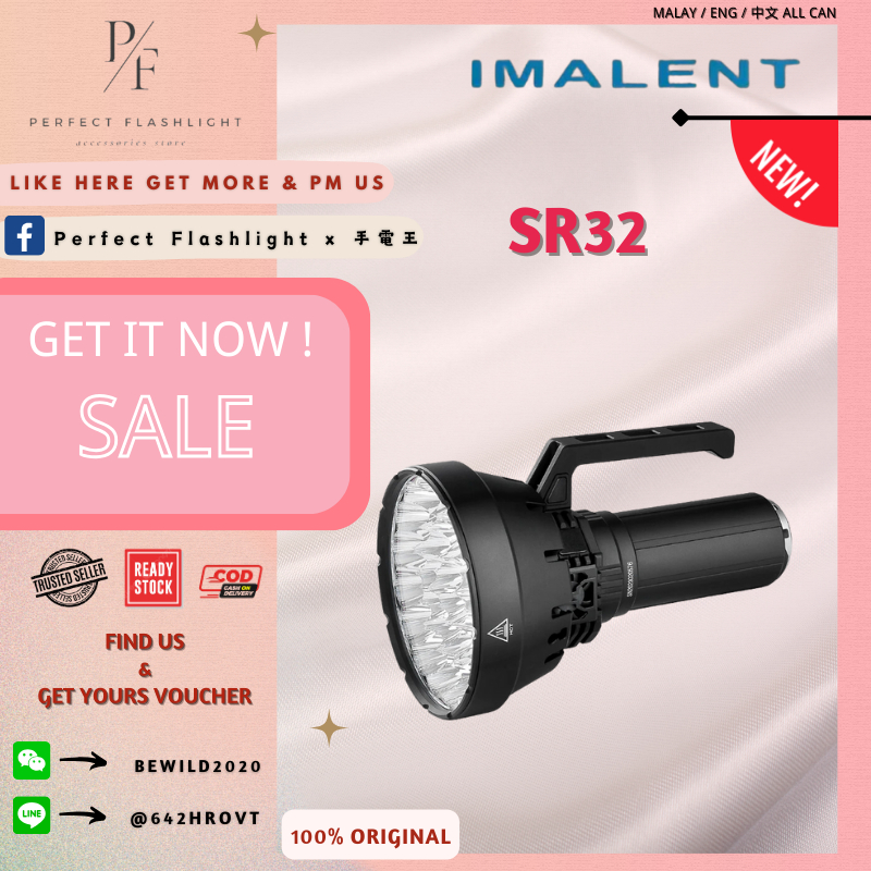 Perfect Flashlight IMALENT SR32 Longest Throw Flashlight | Shopee ...