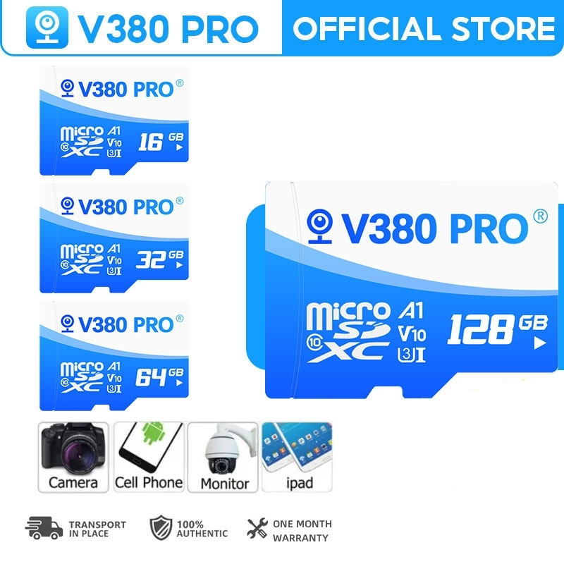 V380 Pro Micro Sd Card Class 10 Memory Card Capacity 32GB 64GB 128GB Tf