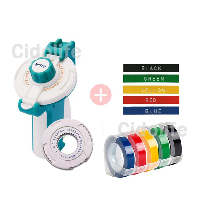 Original Motex Embossing Label Maker E202 e202 Manual Portable printer