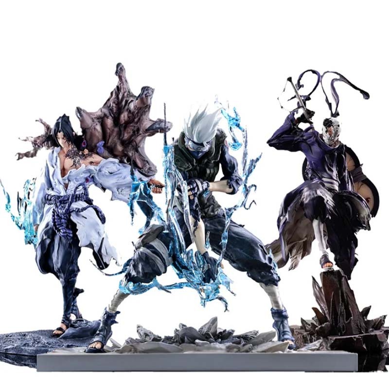 Anime Figure Iron Curtain GK Kakashi Uchiha Sasuke Obito Figures