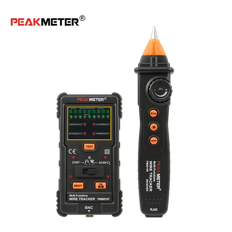 Peakmeter PM6816 più nuovo RJ11 RJ45 Cat5 Cat6 telefono Wire