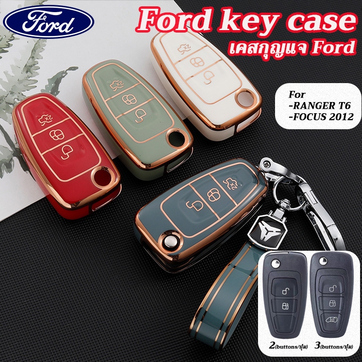 ford folding key remote case ford ranger t6 focus 2012 key cover ...