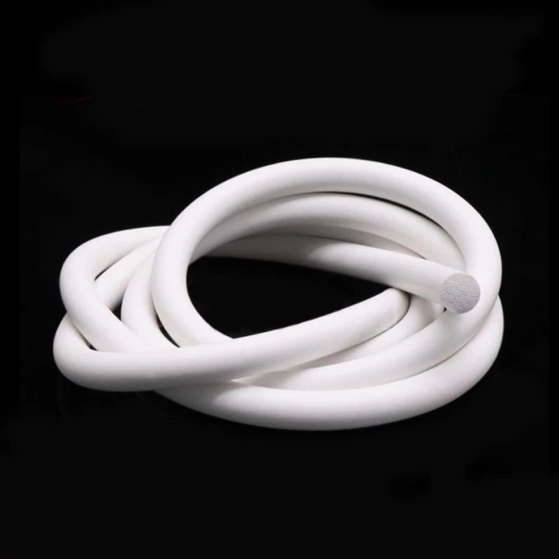 1/5Meters Silicone Rubber Sponge Strip Round White Foamed Backer Rod ...
