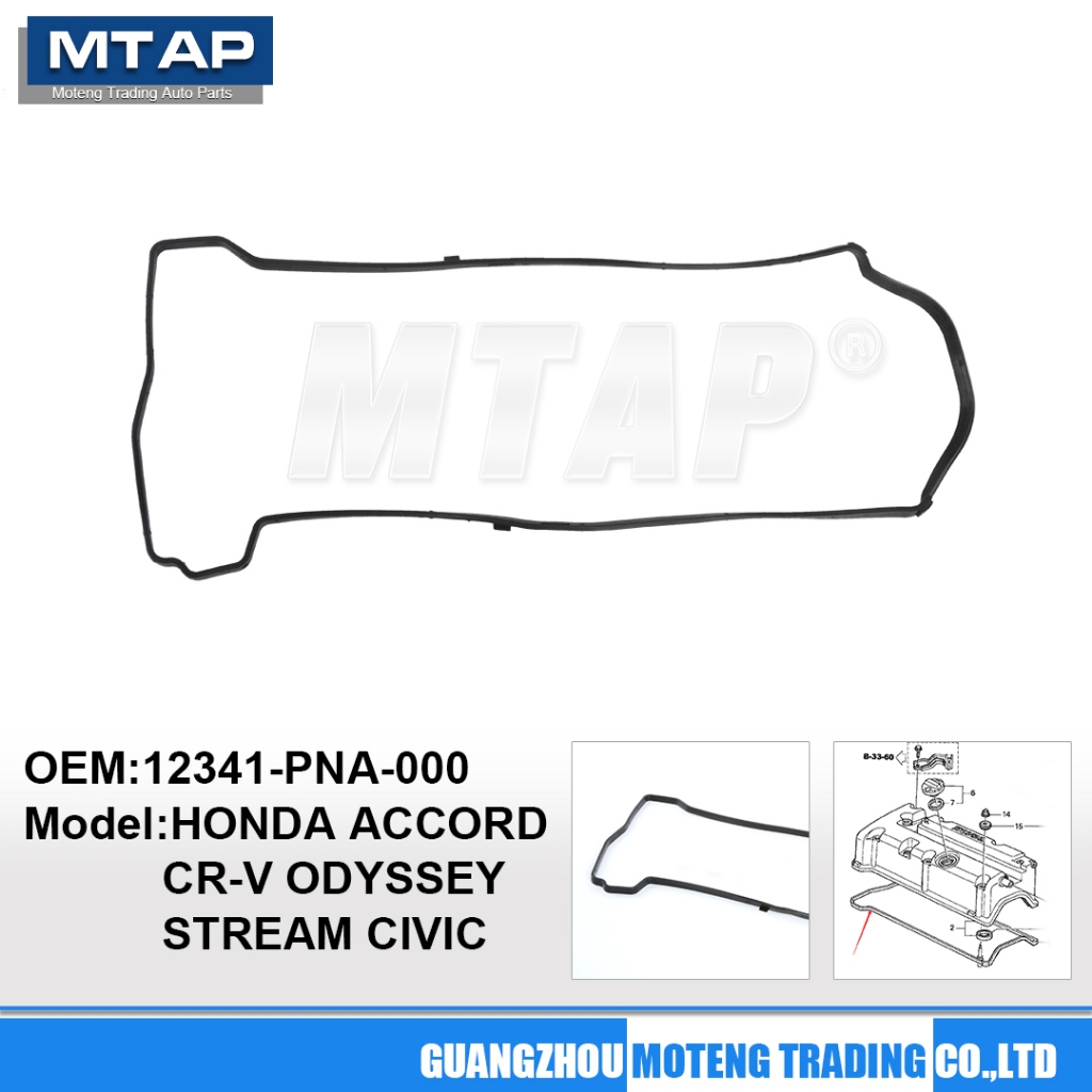 12341-PNA-000 Cylinder Head Cover Gasket For Honda K20A&K24A Engine ...