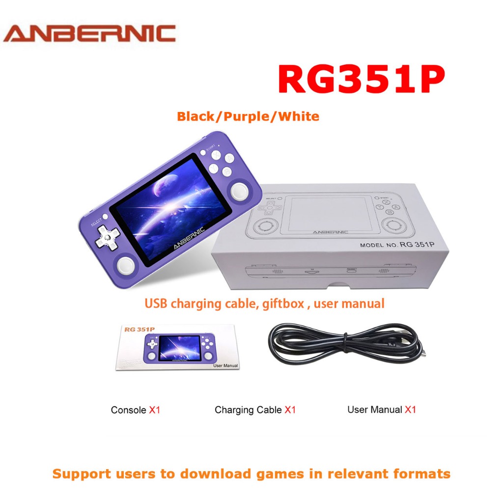 Anbernic RG351P Vibration Handheld Game Console popular 3.5 inch Screen Game Player