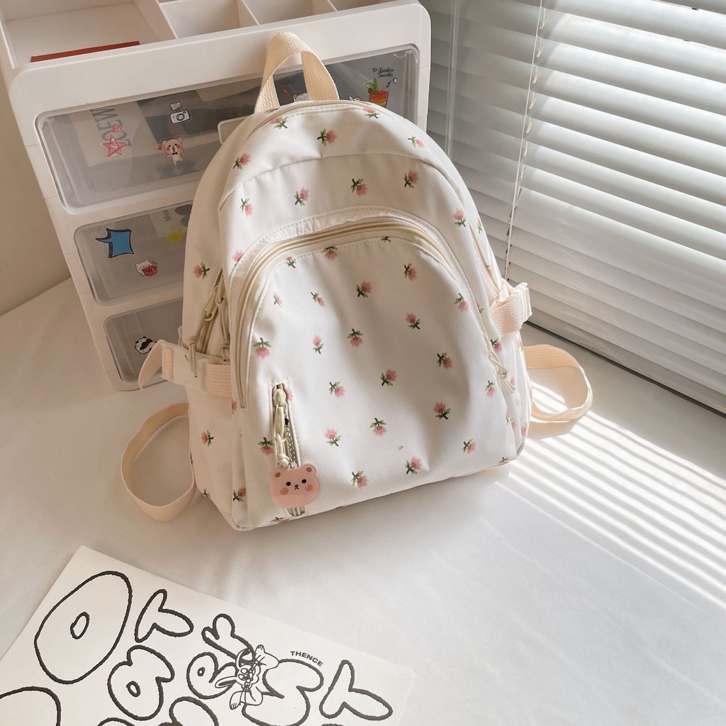 2024 new backpack ins Japanese and Korean style printed small backpack ...