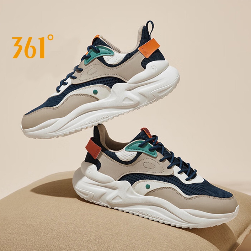 361 Degrees Yunshu 3.0 Men Sports Shoes Couple Retro Breathable Casual ...