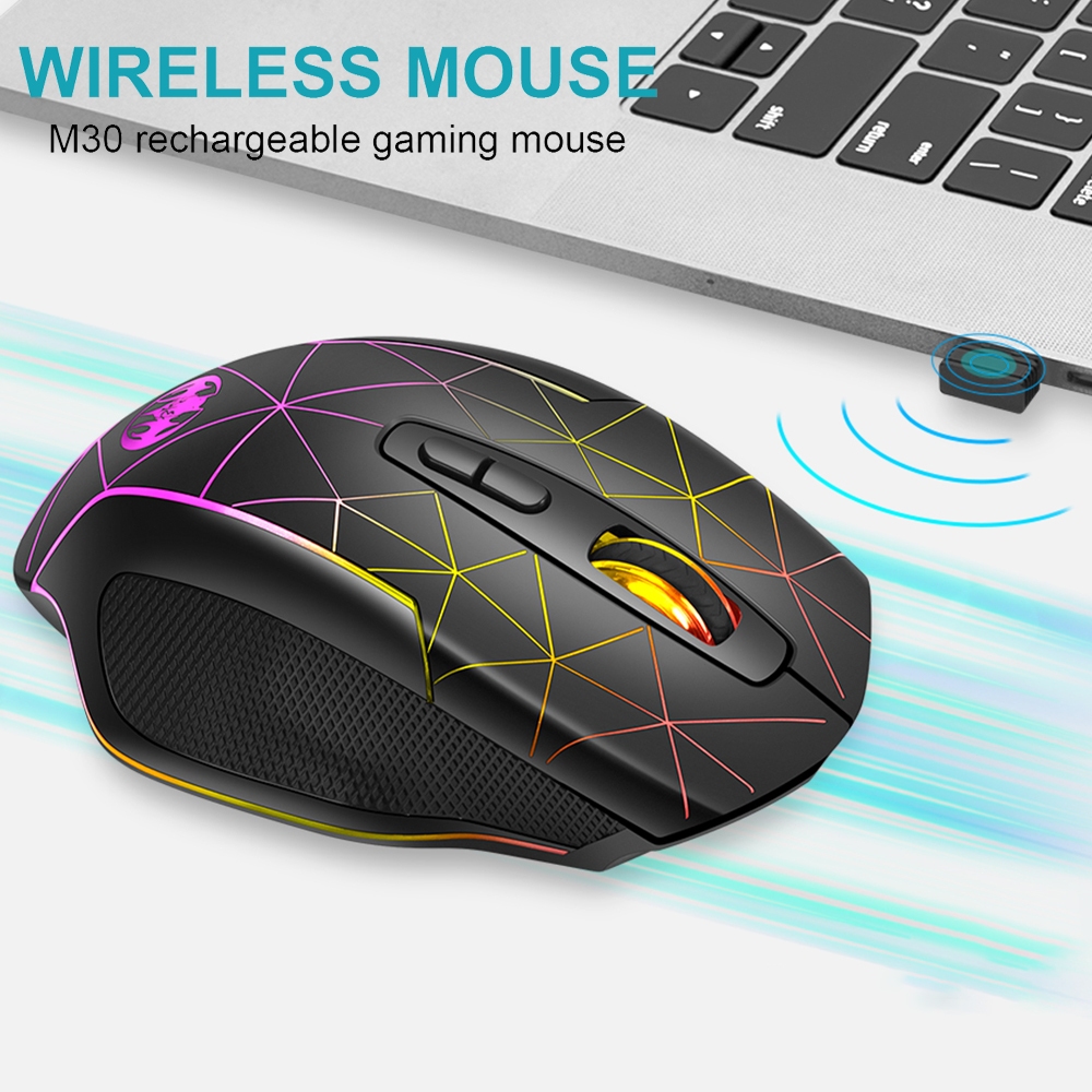 Luminous USB Wireless Gaming Mouse For PC Laptop 3200DPI Game Mouses