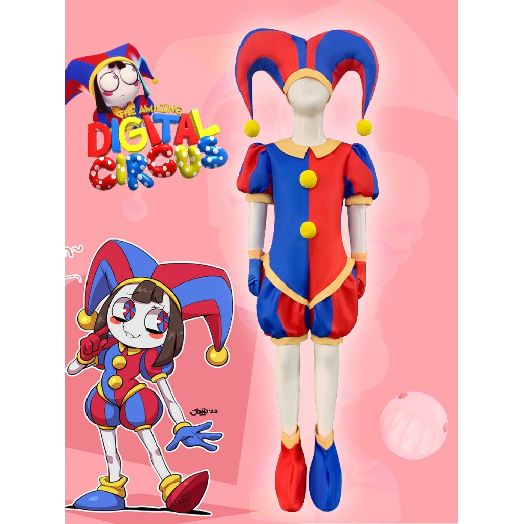 Magical Digital Circus Pomni Cosplay Tight Fitting Jumpsuit Pomni  Role-Playing Children Set 2024 Carnival Easter Girl Costume | Shopee  Philippines