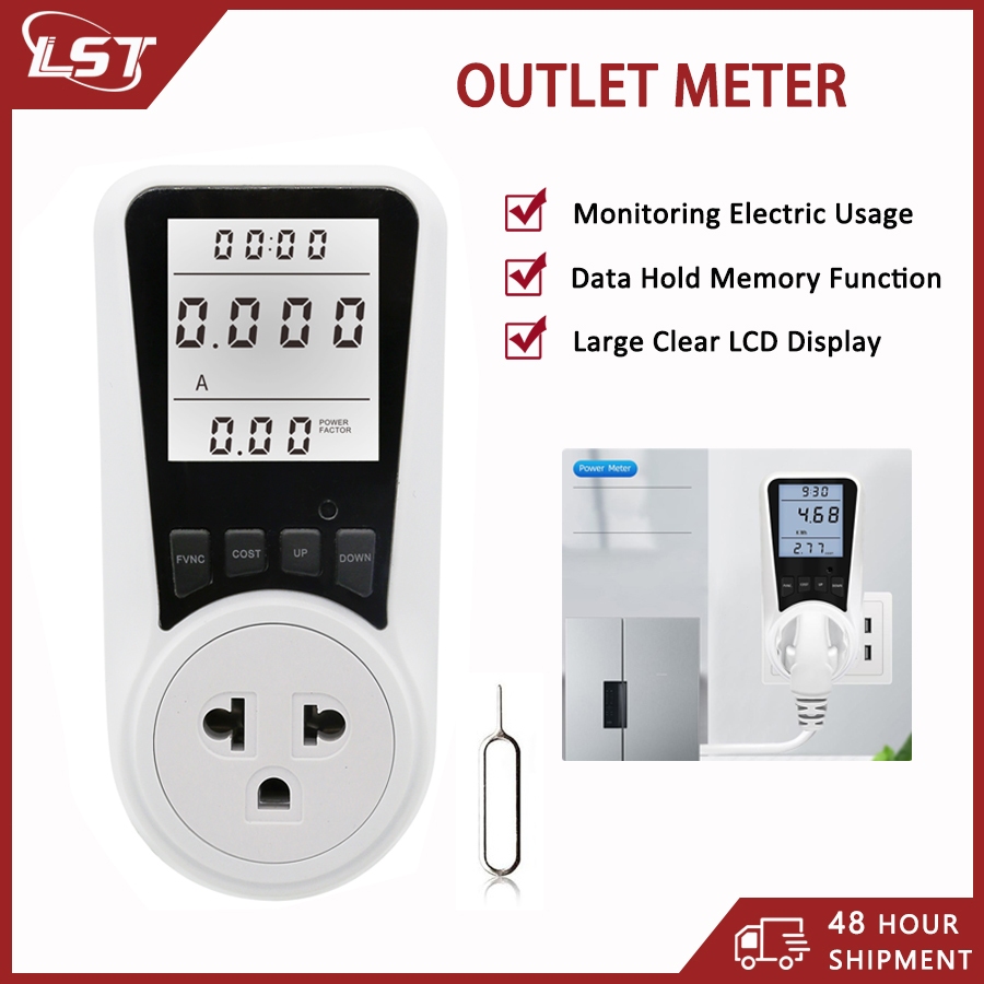 Hilitand 6 in 1 Digital LCD Meter, Voltage 110-250V Current 100A Power Monitor Panel with Mutual Inductor Energy 5 Digits- 0.01-99999KWH