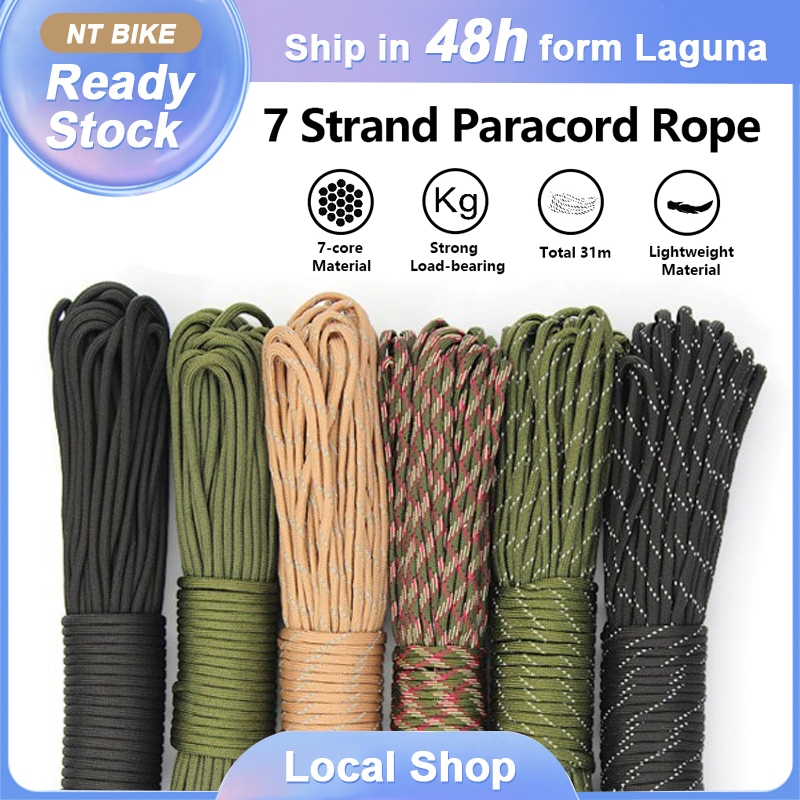⚡Clearance SALE⚡31M Paracord Rope 550 Military Standard 7 Core 4mm ...